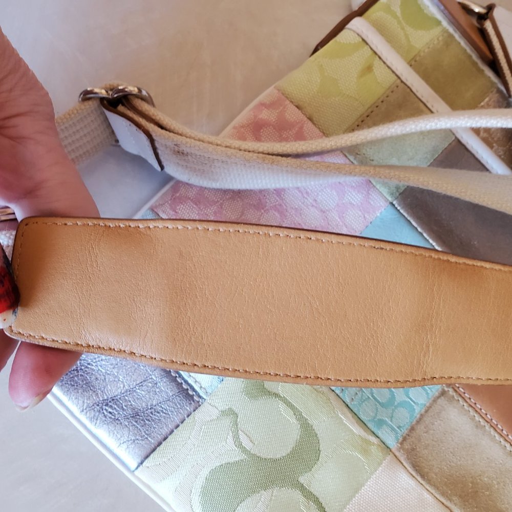 Rare Coach Patchwork Crossbody Bag Purse - Picture 3 of 7